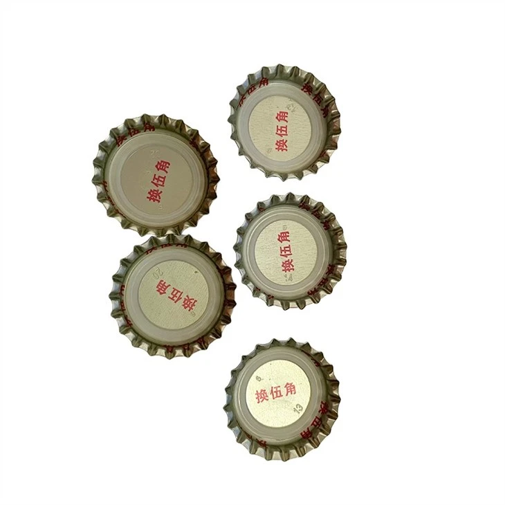 liner sides of metal cap for glass bottle crown